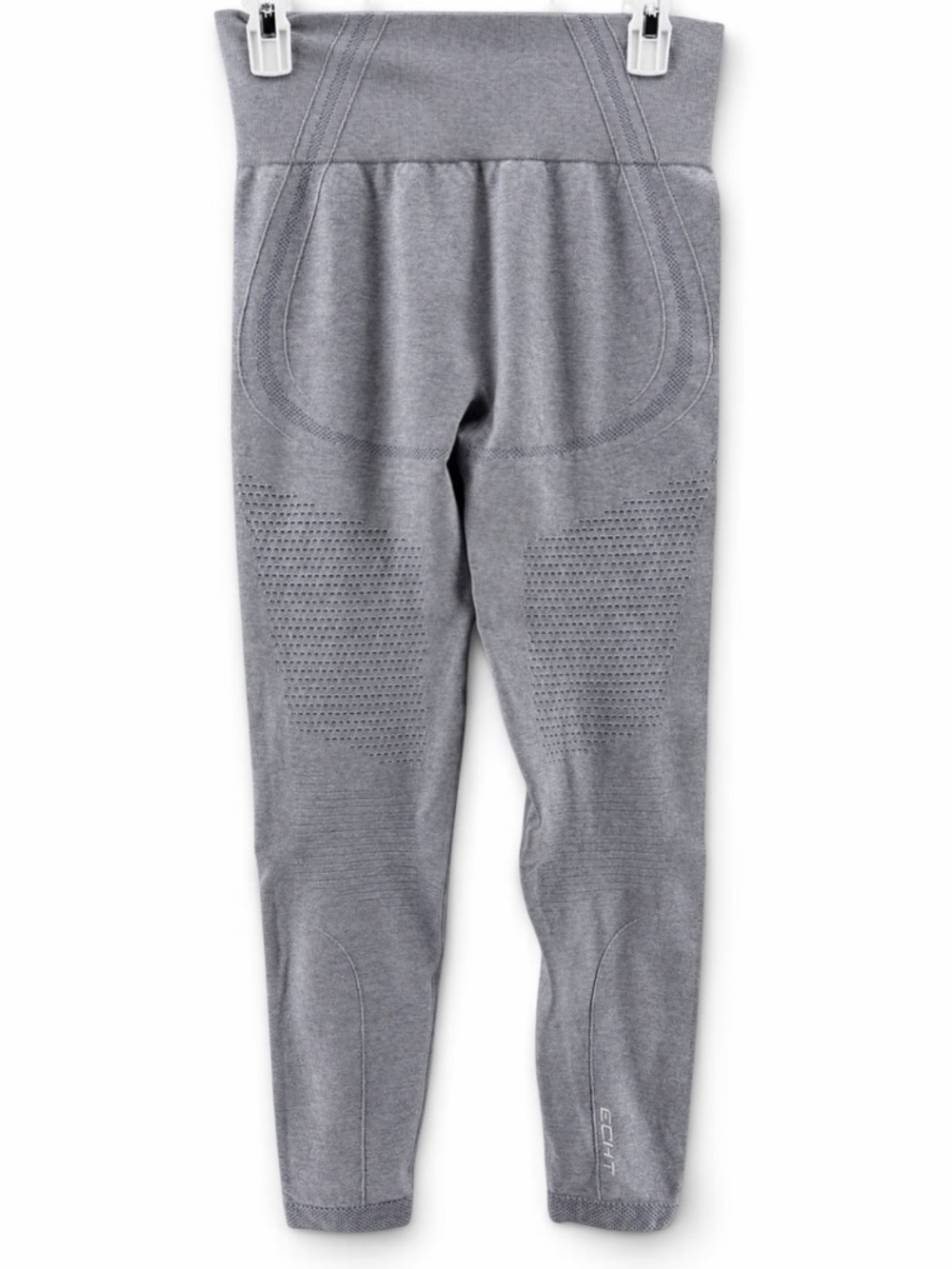 ECHT Seamless High-Waist Arise 7/8 Leggings in Heather Gray Size Small